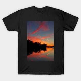 Contrails in the Sunset T-Shirt